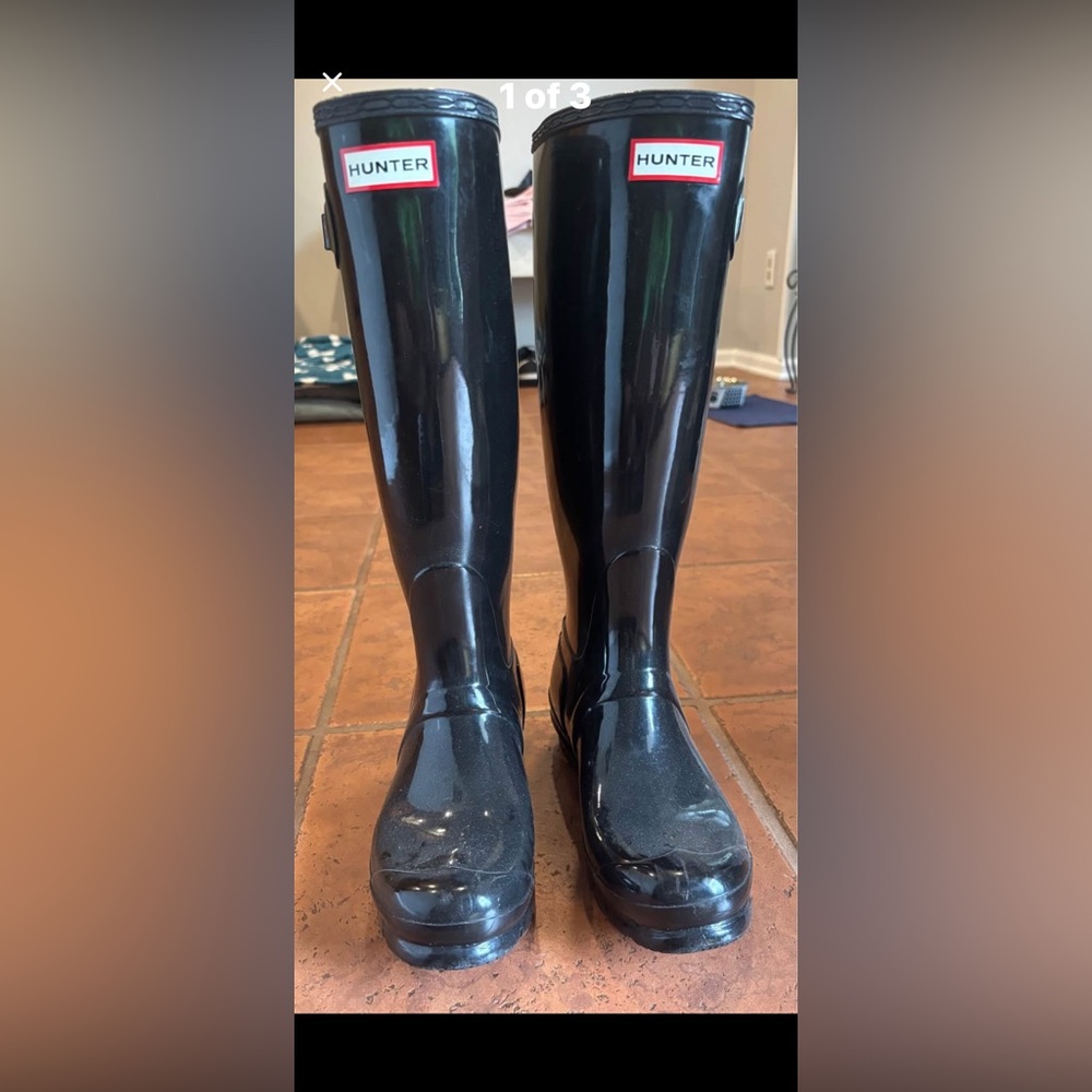 Hunter Black Rain Boots